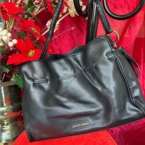 Black Leather Shoulder Bag